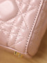 Christian Dior Mini Lady Dior Bag Pink Saddle Cannage Lambskin 2024