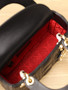 Christian Dior Mini Lady Dior Bag Black Saddle Cannage Lambskin With Silver Hardware 2024