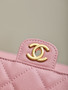 Chanel FALL-WINTER 2024/25   MINI FLAP BAG WITH TOP HANDLE PINK