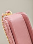 Chanel FALL-WINTER 2024/25   MINI FLAP BAG WITH TOP HANDLE PINK