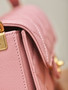 Chanel FALL-WINTER 2024/25   MINI FLAP BAG WITH TOP HANDLE PINK