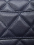 Chanel FALL-WINTER 2024/25   MINI FLAP BAG WITH TOP HANDLE BLUE