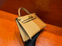 Hermes Casaque  Mini Kelly II 20 Epsom calf Palladium Hardware
