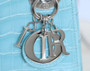 Christian Dior Mini Lady Dior handbag in Baby Blue Crocodile