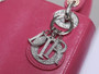 Christian Dior Lady Dior Mini Lizard Hardware with Crystals Rose