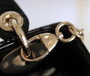 Christian Dior Lady Dior Mini Crocodile Champagne Hardware Black
