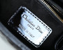Christian Dior Lady Dior Mini Crocodile Champagne Hardware Black