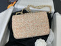 CHANEL FALL-WINTER 2024/25 BEIGE EVENING BAG Sequins & Gold-Tone Metal