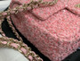 CHANEL FALL-WINTER 2024/25 PINK EVENING BAG Sequins & Gold-Tone Metal