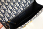 Christian Dior 30 Montaigne Chain Bag Blue Dior Oblique Jacquard