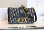 Christian Dior 30 Montaigne Chain Bag Blue Dior Oblique Jacquard