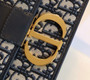 Christian Dior 30 Montaigne Chain Bag Blue Dior Oblique Jacquard