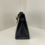 HERMES KELLY POCHETTE BLACK LEZARD LIZARD GOLD HARDWARE