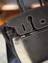 Hermes Birkin à l’envers 35 Barenia Faubourg Black 2025