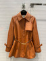 Fendi Blouson Brown leather jacket