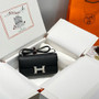 Hermès Constance Elan handbag in Black Epsom with Palladium Hardware