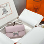 Hermès Constance Elan handbag in Mauve Sylvestre Epsom with Palladium Hardware