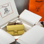 Hermès Constance Elan handbag in Jaune Poussin Epsom with Gold Hardware