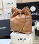 CHANEL FALL-WINTER 2024/25 22 SMALL HANDBAG CAMEL