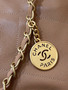 CHANEL FALL-WINTER 2024/25 22 SMALL HANDBAG CAMEL