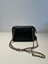 CHANEL FALL-WINTER 2024/25   MINI CAMERA CASE   Shiny Lambskin & Gold-Tone Metal  Black 