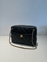 CHANEL FALL-WINTER 2024/25 LARGE CAMERA CASE   Shiny Lambskin & Gold-Tone Metal  Black 