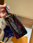Louis Vuitton CAPUCINES MINI Crocodilien Brillant Black with Crystal Hardware