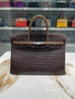 Hermes Bi-coloured Birkin 40 in Porosus  Crocodile with Palladium hardware Hermes Bi-coloured Birkin 40 in Porosus  Crocodile with Palladium hardware