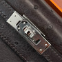 Hermes Black Mini Kelly Pochette Ostrich with Palladium Hardware Hermes Black Mini Kelly Pochette Ostrich with Palladium Hardware