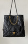 Chanel Cruise 2024/25   Shopping Bag Shiny Lambskin & Gold-Tone Metal