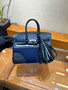 Hermès Birkin 25 Limited Edition Go Team Cabane/Bleu France/Bleu Nuit New White Swift/Feutre Palladium Hardware
