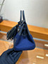 Hermès Birkin 25 Limited Edition Go Team Cabane/Bleu France/Bleu Nuit New White Swift/Feutre Palladium Hardware