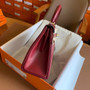 Hermès Red Kelly 25 Box Leather Gold Hardware