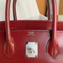 Hermes Rouge Grenat Birkin 30 Box Calf Palladium Hardware 