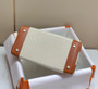HERMÈS Toile Birkin 35 with Gold Swift Leather 