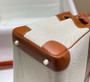 HERMÈS Toile Birkin 35 with Gold Swift Leather 