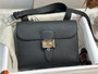 Hermes Sac a depeches 21 bag Black Togo Leather