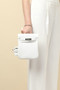 HERMÈS KELLY JUMP BAG WHITE SWIFT LEATHER  PALLADIUM HARDWARE