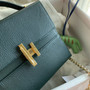 Hermes Cinhetic bag VERT CYPRES Hermes Cinhetic bag VERT CYPRES