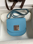 Hermes Blue de Nord Mosaique au 24 - 17 bag Gold Hardware 