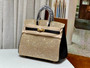 HERMÈS 25CM BIRKIN CUSTOMIZED SWAROVSKI CRYSTAL GOLD HARDWARE WITH GOLD AND BLACK SWIFT LEATHER HERMÈS 25CM BIRKIN CUSTOMIZED SWAROVSKI CRYSTAL GOLD HARDWARE WITH GOLD AND BLACK SWIFT LEATHER