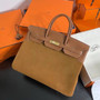 Hermès Birkin 40 cm Gold Suede Leather Gold Hardware  Hermès Birkin 40 cm Gold Suede Leather Gold Hardware