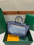 Goyard Saigon Tote Grey Goyardine Canvas Palladium Hardware Goyard Saigon Tote Grey Goyardine Canvas Palladium Hardware