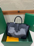 Goyard Saigon Tote Black Goyardine Canvas Palladium Hardware Goyard Saigon Tote Black Goyardine Canvas Palladium Hardware