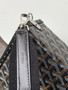 Goyard Goyardine Black Cassette Trunk Clutch/Shoulder Bag Palladium Hardware Goyard Goyardine Black Cassette Trunk Clutch/Shoulder Bag Palladium Hardware
