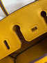 Hermes Amber Birkin 25 cm Togo Gold Hardware