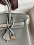Hermes Gris Meyer Birkin 25 cm Togo Palladium Hardware