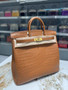 Hermès HAC GOLD POROSUS  crocodile Birkin 40 Gold Hardware Hermès HAC GOLD POROSUS  crocodile Birkin 40 Gold Hardware