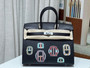 Hermès Limited Edition Birkin 25 Bouclerie Moderne Noir / Black Chevre Palladium Hardware