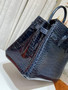 Hermes 7k Blue Saphir Birkin 30 in Porosus  Crocodile with Palladium hardware Hermes 7k Blue Saphir Birkin 30 in Porosus  Crocodile with Palladium hardware